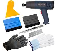 Spanno Car Vinyl Wrap Tool Kit for Car Film Installation Includes Heat Gun, Felt Squeegee, Plastic Scraper and Vinyl Wrap Gloves…