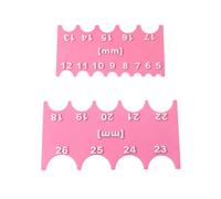 SPANSEE Safety Eye Sizer Tool, Safety Eye Ruler for Amigurumi Doll, Helps You Measure Safety Eyes from 5-26mm Size (Pink)