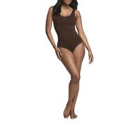 SPANX ASSETS Tank Panty Bodysuit - Seamless Power Sculpting - Tummy Control - Comfortable & Breathable - Chestnut Brown - Medium