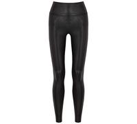 Spanx Black Faux Stretch-leather Leggings - XS