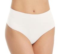 SPANX Everyday Shaping Thong - Core Control Shapewear Underwear - Invisible Under Clothes - Seamless Design - Linen - Small, Linen, S