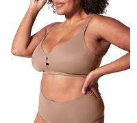 SPANX Low Profile Wireless Minimizer Bra - Minimize Breast Size by Up to 1 Inch - Breathable, Quick-Drying Fabric, Cafe Au Lait, 32F