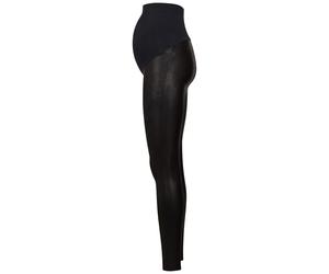 Spanx Mama Faux Leather Maternity Leggings - Black - XS
