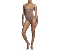 SPANX PANX ASSETS High Waist Thong - Seamless Shapewear - No-Show Tummy Support - Silicone Grip - Lightweight Sculpting - Café Au Lait - Medium