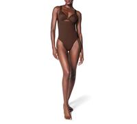 Spanx SPANXsculpt Power Series High-Waisted Thong - Women's Shapewear Lingerie - Seamless Thong - No Visible Panty Lines - Chestnut Brown - 1X
