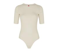Spanx Suit Yourself Ribbed Stretch-jersey Bodysuit - Off White - L