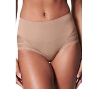 Spanx Women's Illusion Lace Hi-Hipster Underwear, Opaque, Cafe AU Lait, XS