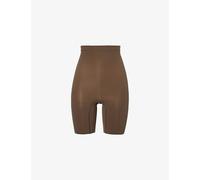 Spanx Womens Chestnut Brown Everyday Shaping High-rise Stretch-woven Shorts Xl