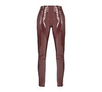 SPANX Women's Faux Patent Leather Leggings, Ruby, S