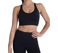 SPANX Women's Lamn Low Impact Sports Bra, Black, XS