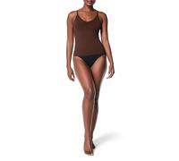 Spanx Women's Seamless Power High-Waisted Thong Camisole, Chestnut Brown, XL