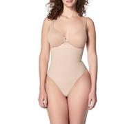 SPANX Women's Seamless Power High-Waisted Thong Shapewear Briefs, Soft Nude, 1X