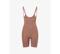 Spanx Womens Spanxsculpt™ Gofigure Open-Bust Mid-Thigh Bodysuit Ganache L