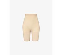 Spanx Womens Spanxsculpt™ Seamless Power High-Waisted Mid-Thigh Shorts Soft Nude S