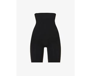 Spanx Womens Spanxsculpt™ Seamless Power High-Waisted Mid-Thigh Shorts Very Black M