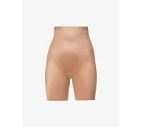 Spanx Womens Spanxshape™ Invisible High-Waisted Mid-Thigh Shorts Cafe Au Lait XS