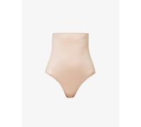 Spanx Womens Spanxshape™ Invisible High-Waisted Stretch-Woven Thong Champagne Beige XS