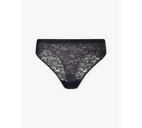 Spanx Womens Spanxsupersmooth™ Day To Date Night Stretch-Lace Thong Very Black XS