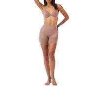 Spanx Women's Mid-Thigh Short Waist Shapewear, Opaque, Café Au Lait, XL