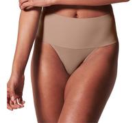 Spanx Womens Cafe Au Lait Undie-tectable Mid-rise Stretch-woven Thong S