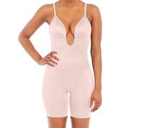 Spanx Women's Syf Plunge Low-Back Mid-Thigh Champagne Bodysuit, Beige (Champagne Beige 000), UK 8-1O UK