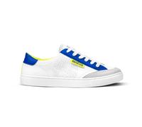 Sparco 0012B3BAGF S-Time Casual Sneaker Eco-Leather White Light Blue Yellow 43