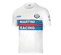 Sparco Men's 01274MRBI2M Martini T-Shirt-R Size M White, Multicoloured, 9.5/17.5 UK
