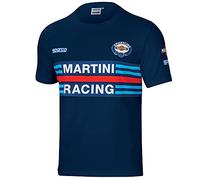 Sparco 01274MRBM1S, Martini-R T-Shirt Size S Navy Blue Unisex Adult, Multicoloured, 42/50 EU