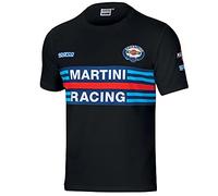 Sparco Unisex's 01274mrnr2m Martini T-Shirt-R Size M Black, Multicoloured, 42/50 EU
