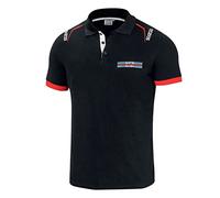 Sparco 01276MRNR1S POLO MARTINI-R SIZE S BLACK, multicoloured, 42/50 EU