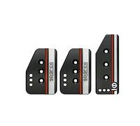 Sparco 037879IOP01 037879OP01 Set Sport Pedals 'Settanta' -Black Aluminum + White/Orange-Manual