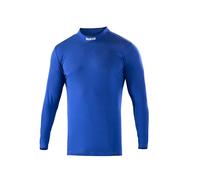 sparco Brand Model Long Sleeve T-Shirt High Neck B-Rookie Top COT XS Blue