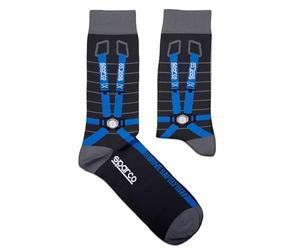 sparco Calcetines Diseño Arnes Talla 36-40 Socks, Black/White, 36