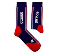 sparco Calcetines Diseño Martini-r Talla 41-46 Azul Marino/Rojo Socks, Blue, 41