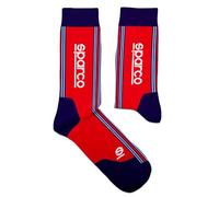 sparco Calcetines Diseño Martini-r Talla 41-46 Rojo/Azul Marino Socks, red, 41