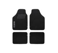 Sparco Car Mats, 4 Pieces, Amazon Exclusive, Durable Polyester with Heel Pad, Non-Slip, Easy to Install and Clean