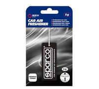 Sparco Cellulose Car Air Freshener with Hanging Hook, Midnight Torque Fragrance, Warm Amber Scent with Sweet Nuances, Up to 30 Days, 5 Grams