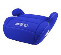 Sparco Child Car Seat Booster Blue i-Size for Boys and Girls. Approved ECE R129/03 125-150 cm. with 3 cm Washable Cover. Made of High Resistance ABS