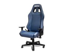 Sparco Coach Gaming / Office Chair - Adjustable, Lumber Support (Blue / Grey)