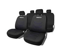 SPARCO Complete Set of Corsa Black/Blue Seat Covers Universal
