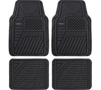 SPARCO Custom Auto Floor Mats Set of 4 PVC Universal Anti-Slip Black