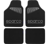 Sparco DO SPC1902 Set 4 Pieces Universal With Scuff Left/Right Logo Grey Black Carpet