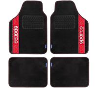 Sparco F510 Sports Carpets Complete Set For Car Red Mats