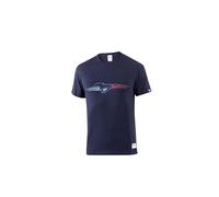 Sparco - Ford Performance Blue T-Shirt - Stretch Jersey Material - Ford Performance Print - 95% Cotton, 5% Elastane - Size S - Blue