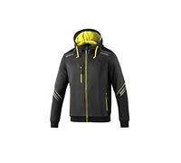 sparco Hoodie Brand Model Zip Hoodie TW Size L Grey/Fluo Yellow