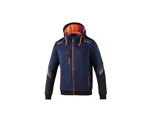 sparco Hoodie Brand Model Zip Up Hoodie TW Size XL Navy/Orange