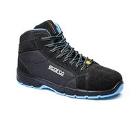 Sparco Unisex's Horizon Fire & Safety Shoe, Black Sky Blue, 9 UK