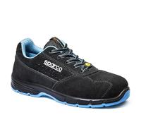 Sparco Unisex's Horizon Fire & Safety Shoe, Black Sky Blue, 10 UK