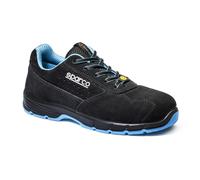 Sparco Unisex's Horizon Fire & Safety Shoe, Black Sky Blue, 9.5 UK