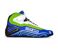 Sparco K-Run Shoes Size 30 Blue/Green Fluo